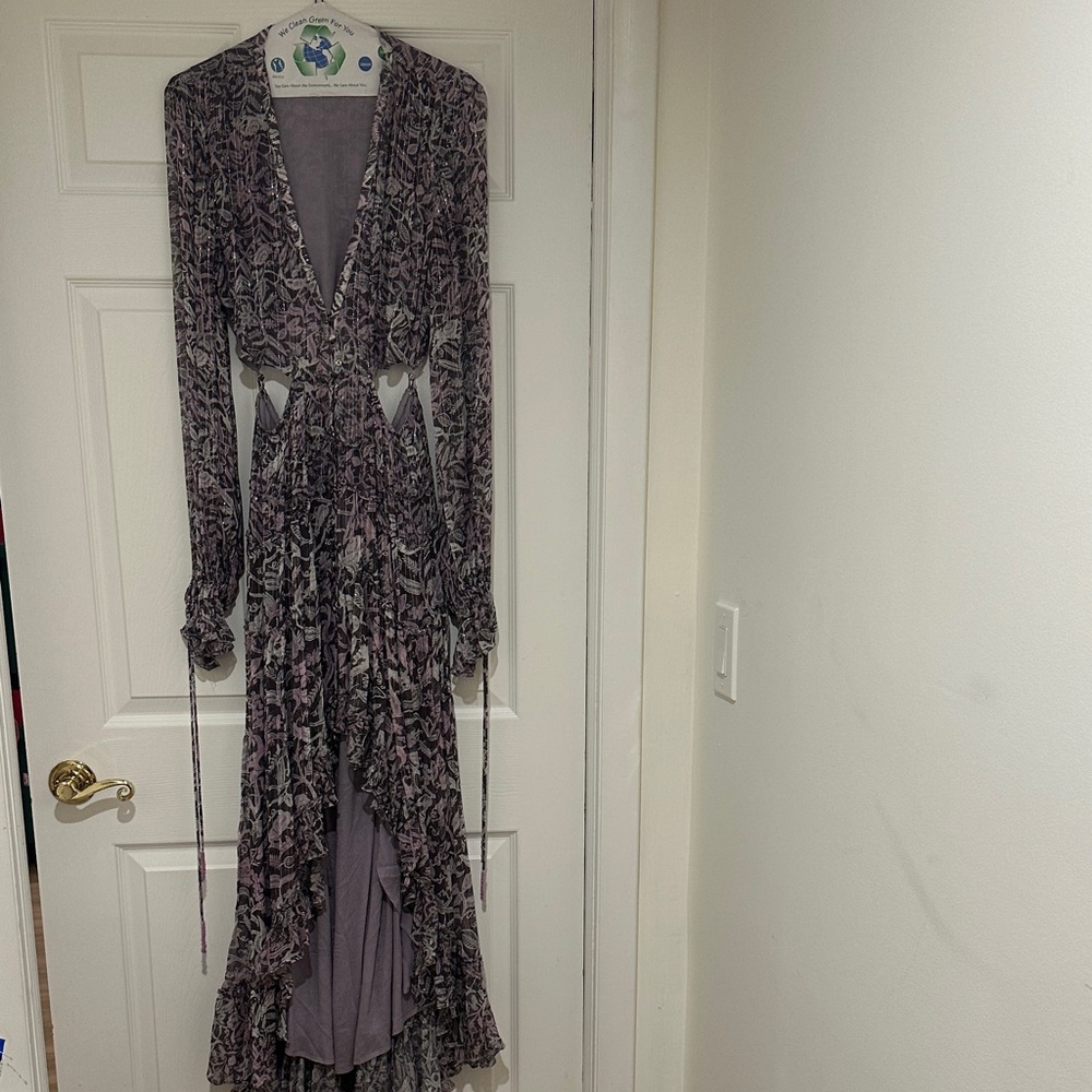 Rococo Sand Purple Long Sleeve Dress